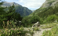 Parc national des Ecrins: Vallée de Champoléon – Tour de Planure (2020m) – cascade de la Pisse